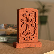 Load image into Gallery viewer, Cross-Themed Tuff Stone Khachkar Stela Sculpture - Sanahin's Khachkar | NOVICA