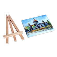 Load image into Gallery viewer, Impressionist Watercolor Painting of Cathedral at Day - Holy Mother of God Church I | NOVICA