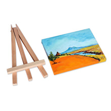 Load image into Gallery viewer, Impressionist Watercolor Painting of Monastery and Landscape - Marmashen Monastery | NOVICA