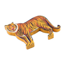 Load image into Gallery viewer, Hand-Painted Bengal Tiger Kadam Wood Magnet from India - Royal Bengal Tiger | NOVICA