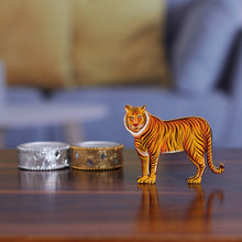 Load image into Gallery viewer, Hand-Painted Bengal Tiger Kadam Wood Magnet from India - Royal Bengal Tiger | NOVICA