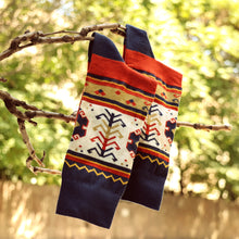 Load image into Gallery viewer, Cotton Blend Socks with Traditional Armenian Motifs - Haghartsin Mysteries | NOVICA