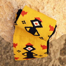 Load image into Gallery viewer, Cotton Blend Socks Featuring Traditional Armenian Themes - Armenian Heritage | NOVICA