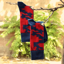 Load image into Gallery viewer, Cotton Blend Socks Adorned with Traditional Armenian Designs - Lori's Energy | NOVICA