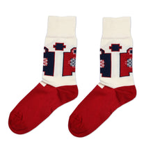 Load image into Gallery viewer, Cotton Blend Socks with Traditional Armenian Patterns - Yerevan Patterns | NOVICA