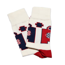 Load image into Gallery viewer, Cotton Blend Socks with Traditional Armenian Patterns - Yerevan Patterns | NOVICA