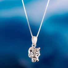 Load image into Gallery viewer, Handcrafted Men's Sterling Silver Jaguar Pendant Necklace - Colombian Jaguar | NOVICA