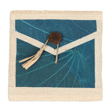 Load image into Gallery viewer, Eco-Friendly 35-Page Natural Fiber Notebook in Blue - My Blue Journey | NOVICA