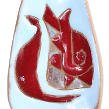 Load image into Gallery viewer, Pomegranate-Themed Painted Blue Ceramic Spoon Rest - Romance Flavors in Blue | NOVICA