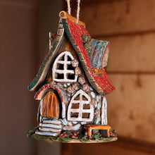 Load image into Gallery viewer, House-Themed Red Painted Ceramic Tealight Holder - Classic Home | NOVICA