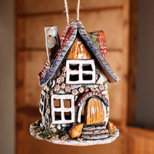 Load image into Gallery viewer, House-Themed Handcrafted Painted Ceramic Tealight Holder - Dreamy Home | NOVICA