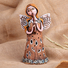 Load image into Gallery viewer, Handcrafted Whimsical Mother Nature Ceramic Sculpture - Planet's Sounds | NOVICA