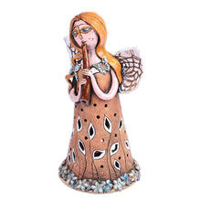 Load image into Gallery viewer, Handcrafted Whimsical Mother Nature Ceramic Sculpture - Planet's Sounds | NOVICA