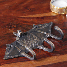 Load image into Gallery viewer, Bat-Shaped Copper-Plated Brass Key Rack from India - Glorious Bat | NOVICA