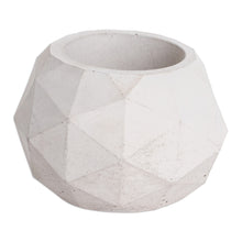 Load image into Gallery viewer, Handcrafted Geometric Cement Flower Pot from El Salvador - Geometric Spaces | NOVICA