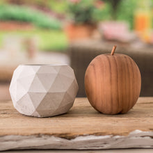 Load image into Gallery viewer, Handcrafted Geometric Cement Flower Pot from El Salvador - Geometric Spaces | NOVICA