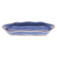 Load image into Gallery viewer, Blue Handmade Celadon Ceramic Lotus Flower Serving Bowl - Thai Lotus Leaf in Blue | NOVICA