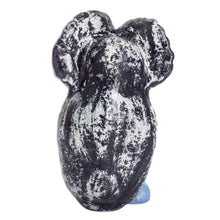 Load image into Gallery viewer, Ceramic Owl Figurine in Light Blue Hand-Painted in Guatemala - Curious Tecolote | NOVICA