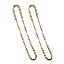 Load image into Gallery viewer, Modern Gold-Plated Dangle Earrings in a Polished Finish - Victorious Equilibrium | NOVICA