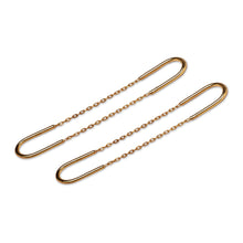 Load image into Gallery viewer, Modern Gold-Plated Dangle Earrings in a Polished Finish - Victorious Equilibrium | NOVICA
