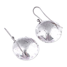 Load image into Gallery viewer, Sterling Silver Blue Synthetic Sapphire Dangle Earrings - Armenian Wonders | NOVICA