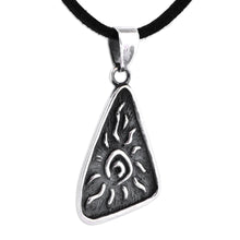 Load image into Gallery viewer, Sun-Themed Classic Sterling Silver Pendant Necklace - Sunny Portal | NOVICA