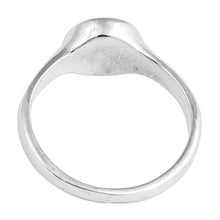 Load image into Gallery viewer, Sun-Inspired Polished Sterling Silver Signet Ring - Summertime Bliss | NOVICA