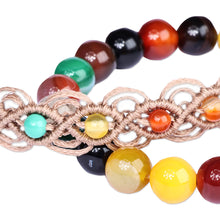 Load image into Gallery viewer, Set of 2 Agate Beaded Bracelets Handcrafted in Armenia - Colorful Agate | NOVICA