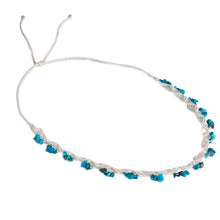 Load image into Gallery viewer, Handcrafted Adjustable Apatite Beaded Necklace from Armenia - Creative Aura | NOVICA