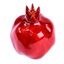 Load image into Gallery viewer, Hand-Carved Pomegranate Linden Tree Wood Figurine (Small) - Passion Icon | NOVICA