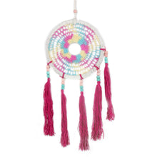 Load image into Gallery viewer, Crocheted Mandala-Inspired Colorful Cotton Wall Hanging - Gianyar Celebration | NOVICA