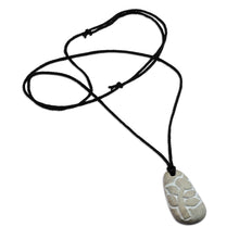 Load image into Gallery viewer, Pomegrante-Themed Grey Stone Pendant Necklace from Armenia - My Abundance | NOVICA