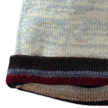 Load image into Gallery viewer, Striped Colorful 100% Alpaca Reversible Hat from Peru - Two Realms | NOVICA