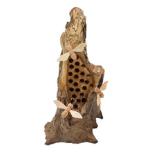 Load image into Gallery viewer, Bee-Themed Jempinis and Benalu Wood Sculpture from Bali - Bee Family | NOVICA
