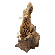 Load image into Gallery viewer, Bee-Themed Jempinis and Benalu Wood Sculpture from Bali - Bee Family | NOVICA