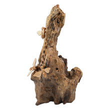 Load image into Gallery viewer, Bee-Themed Jempinis and Benalu Wood Sculpture from Bali - Bee Family | NOVICA