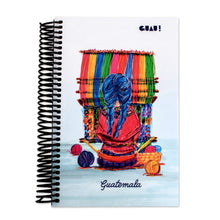 Load image into Gallery viewer, Cultural Weaver-Themed Paper Journal from Guatemala - The Weaver and Guatemala | NOVICA