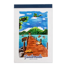 Load image into Gallery viewer, Lake Atitlan-Themed 60-Page Paper Notepad from Guatemala - The Lake in Guatemala | NOVICA
