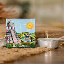 Load image into Gallery viewer, Traditional Tikal-Themed Paper Magnet from Guatemala - Ancestral Memories | NOVICA