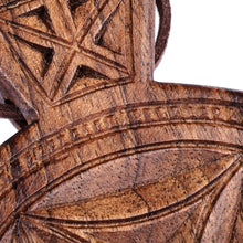 Load image into Gallery viewer, Pomegranate-Shaped Walnut Wood Daghdghan Wall Decor - Passion Amulet | NOVICA