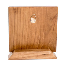 Load image into Gallery viewer, Hand-Painted Table & Wall Wood Decorative Accent with Stand - Countryside Afternoon | NOVICA