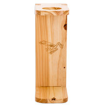 Load image into Gallery viewer, Frog-Themed Pinewood Single-Serve Drip Coffee Stand - Lucky Scents | NOVICA