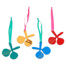 Load image into Gallery viewer, Colorful Set of 4 Hand-Painted Maracas Themed Wood Ornaments - Festive Maracas | NOVICA