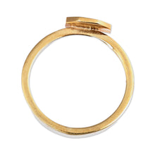 Load image into Gallery viewer, Polished Geometric Burgundy 18k Gold-Plated Cocktail Ring - This Brave Eternity | NOVICA