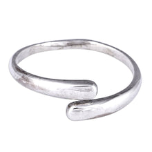 Load image into Gallery viewer, High-Polished Modern Sterling Silver Wrap Ring from Armenia - Ethereal Dimension | NOVICA