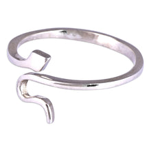 Load image into Gallery viewer, Modern Sterling Silver Snake Wrap Ring with Polished Finish - Snake Splendor | NOVICA