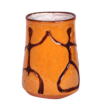 Load image into Gallery viewer, Warm-Toned Floral Ceramic Vase with Ancient Pictographs - Spring Style | NOVICA