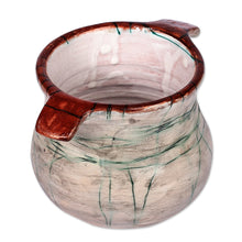 Load image into Gallery viewer, Handcrafted Classic Ceramic Vase in Green and Grey - Classic Epoch | NOVICA