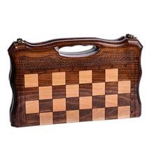 Load image into Gallery viewer, Armenian Handcrafted Wood Chess & Backgammon Board Game Set - Double the Excitement | NOVICA
