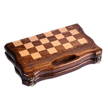 Load image into Gallery viewer, Armenian Handcrafted Wood Chess & Backgammon Board Game Set - Double the Excitement | NOVICA